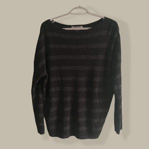 TOMMY BAHAMA - Grey and Metallic Silver Knit Sweater